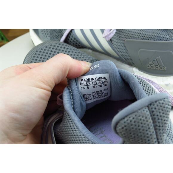 adidas Women Size 7.5 M Shoes Gray Running Mesh - Picture 7 of 9